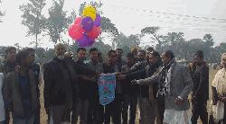 পাঁচবিবিতে তিন দিনব্যাপি আরাফাত রহমান কোকো স্মৃতি ফুটবল টুর্ণামেন্টের উদ্বোধন 