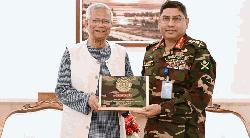 বিদায়ী সাক্ষাতে সেনাপ্রধানের প্রতি প্রধান উপদেষ্টার কৃতজ্ঞতা প্রকাশ