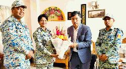 পার্বত্য চট্টগ্রাম বিষয়ক মন্ত্রীর সাথে ডিআইজি সালমা বেগমের সৌজন্য সাক্ষাৎ