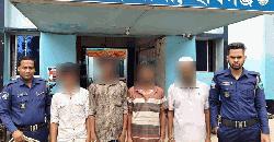 লাখাইয়ে পৃথক অভিযানে সাজাপ্রাপ্ত পলাতক আসামীসহ গ্রেপ্তার ৪