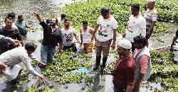 বেলকুচিতে খাল পরিষ্কার কার্যক্রমের উদ্বোধন এমপি আলিমের