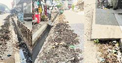 সাতকানিয়া–বাঁশখালী সড়কে চরম জনদুর্ভোগ, ফুটপাত দখল ও নালা সংস্কারের দাবি