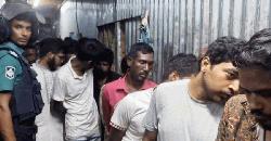 টঙ্গীর বস্তিতে অভিযান মাদক সেবনকারীসহ ৩০ জন আটক