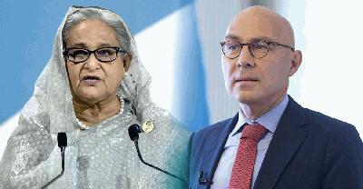 শেখ হাসিনার পক্ষে ফলকার তুর্ককে আইন পরামর্শক প্রতিষ্ঠানের চিঠি