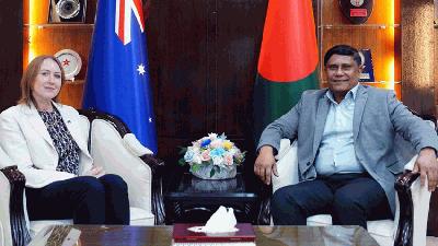প্রতিরক্ষা উপদেষ্টার সঙ্গে অস্ট্রেলিয়ান হাইকমিশনারের সৌজন্য সাক্ষাৎ