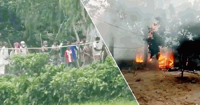 টাঙ্গাইলে ১৪৪ ধারা উপেক্ষা করে সংঘর্ষ, ঘরবাড়িতে আগুন