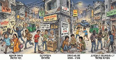 মাদক, চাঁদাবাজি ও কিশোর গ্যাংয়ের দৌরাত্ম্যে উদ্বিগ্ন নারায়ণগঞ্জবাসী