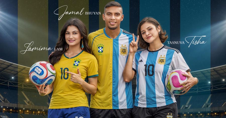 ব্রাজিল-আর্জেন্টিনা উন্মাদনায় ‘ব্রাজেন্টিনা ক্লাব’