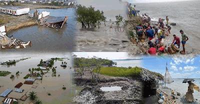 জলবায়ুর নির্মম থাবায় মানচিত্র থেকে হারানোর শঙ্কায় দক্ষিণাঞ্চল
