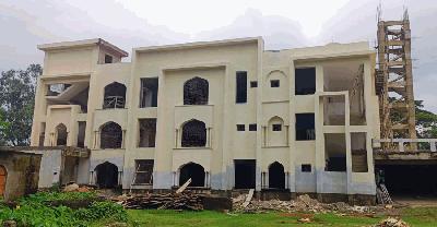 লাখাই মডেল মসজিদ নির্মাণ কাজে আবারও অনিয়মের অভিযোগ