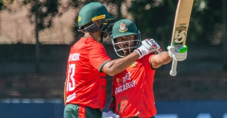 শেষ ওভারের রোমাঞ্চ পেরিয়ে বাংলাদেশের সিরিজ জয়