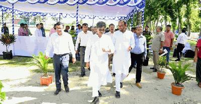 জাতীয় মৎস্য পক্ষের প্রস্তুতি দেখতে কটিয়াদী-পাকুন্দিয়ায় মন্ত্রী-প্রতিমন্ত্রী