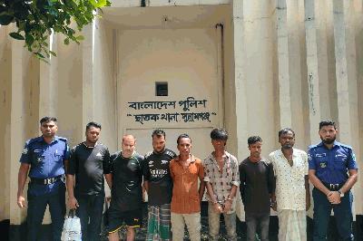 ছাতকে পুলিশের বিশেষ অভিযানে শিশু ধর্ষণ মামলার আসামিসহ ৭ জন গ্রেপ্তার