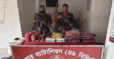 বেনাপোল সীমান্তে বিজিবির অভিযান, সাড়ে ৭ লাখ টাকার চোরাচালানি পণ্য জব্দ