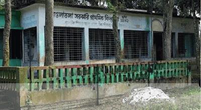 দুই বছর ধরে শিক্ষার্থীশূন্য উল্লাপাড়ার সরকারি প্রাথমিক বিদ্যালয়