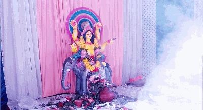 পূজা-অর্চনার মধ্য দিয়ে ধনবাড়ীতে বিশ্বকর্মা পূজা পালন