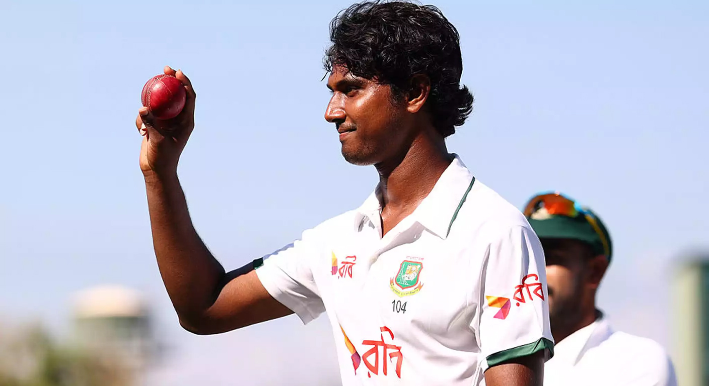 টেস্টে বাংলাদেশের প্রথম পেসার হিসেবে হ্যাটট্রিক, ইতিহাস গড়লেন হাসান